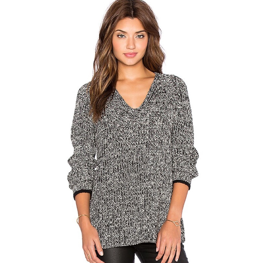 Rag and Bone Gray V-Neck Sweater